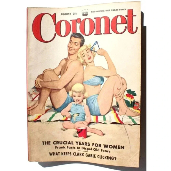 Vintage August 1950 Vol. 28 No. 4 Coronet Magazine 166 - Crucial Years For Women - Picture 1 of 3